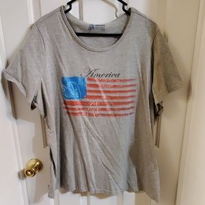 American flag tee